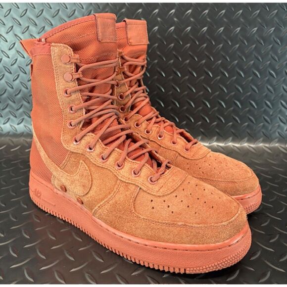 Nike SF Air Force 1 High Military Dusty Peach 854024-204 Mens sneakers size 10 - Picture 2 of 9